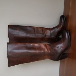 COPY - Women's Frye Mustang Tall Pull on Leather Boots size 8 NWOT